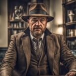 探偵、イラスト